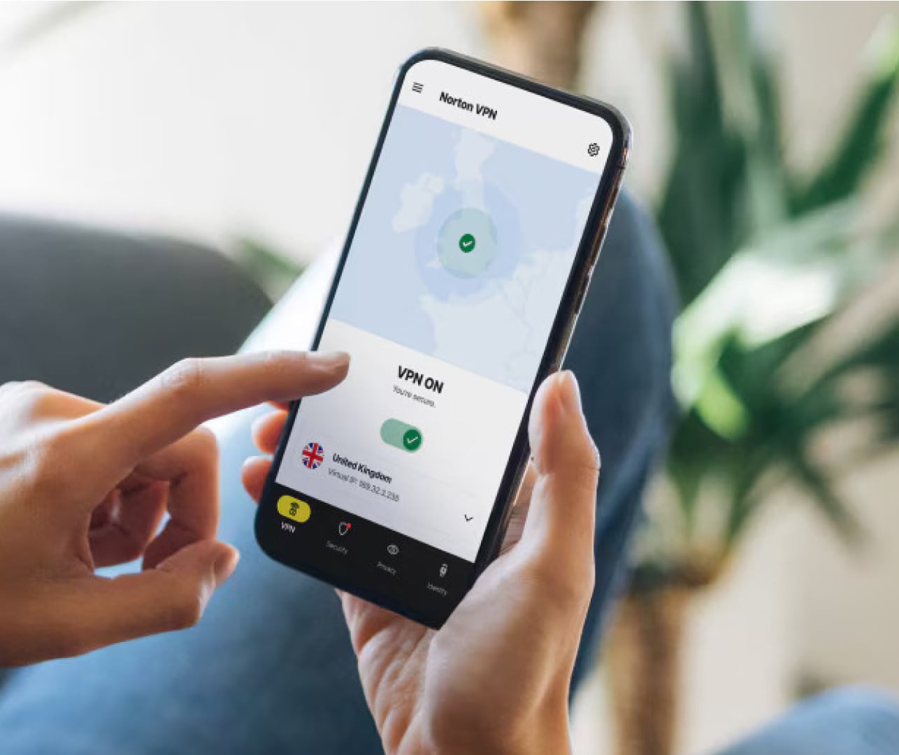 Προειδοποίηση οθόνης, Norton Secure VPN.