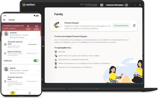 Η οικογένεια στην παραλία